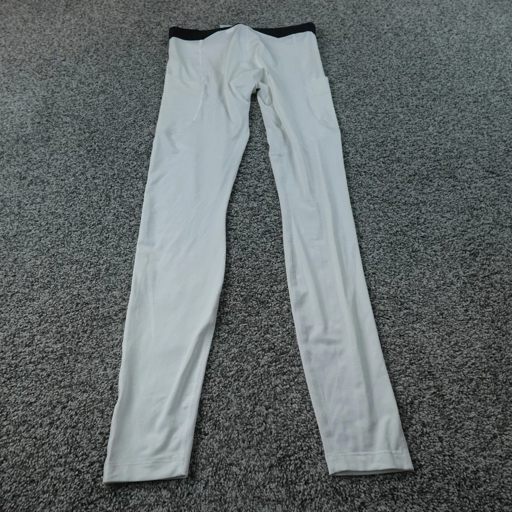 Nike Pro Leggings Mens M White Dri-Fit Compression Athletic Workout Gym Pants